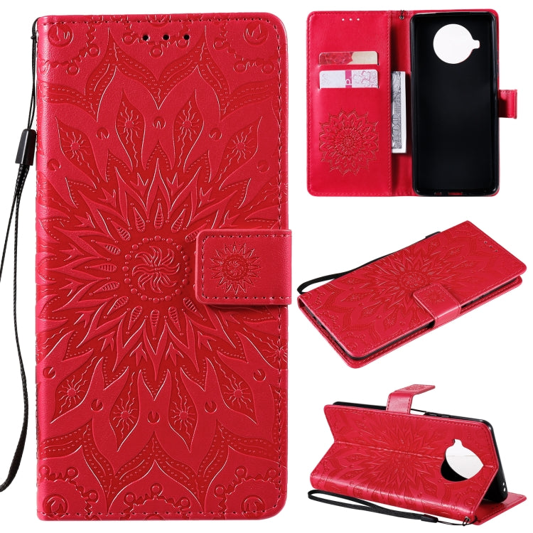 For Xiaomi Mi 10T Lite 5G Sun Embossing Pattern Horizontal Flip Leather Case with Card Slot & Holder & Wallet & Lanyard