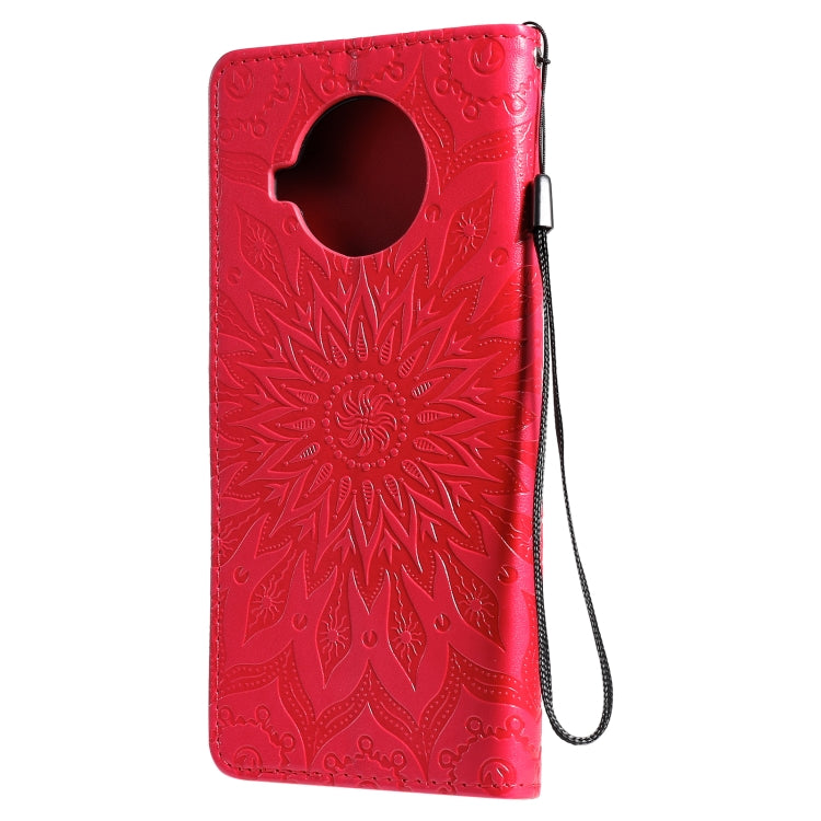 For Xiaomi Mi 10T Lite 5G Sun Embossing Pattern Horizontal Flip Leather Case with Card Slot & Holder & Wallet & Lanyard