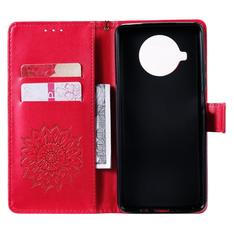 For Xiaomi Mi 10T Lite 5G Sun Embossing Pattern Horizontal Flip Leather Case with Card Slot & Holder & Wallet & Lanyard