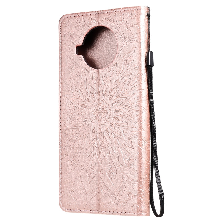 For Xiaomi Mi 10T Lite 5G Sun Embossing Pattern Horizontal Flip Leather Case with Card Slot & Holder & Wallet & Lanyard