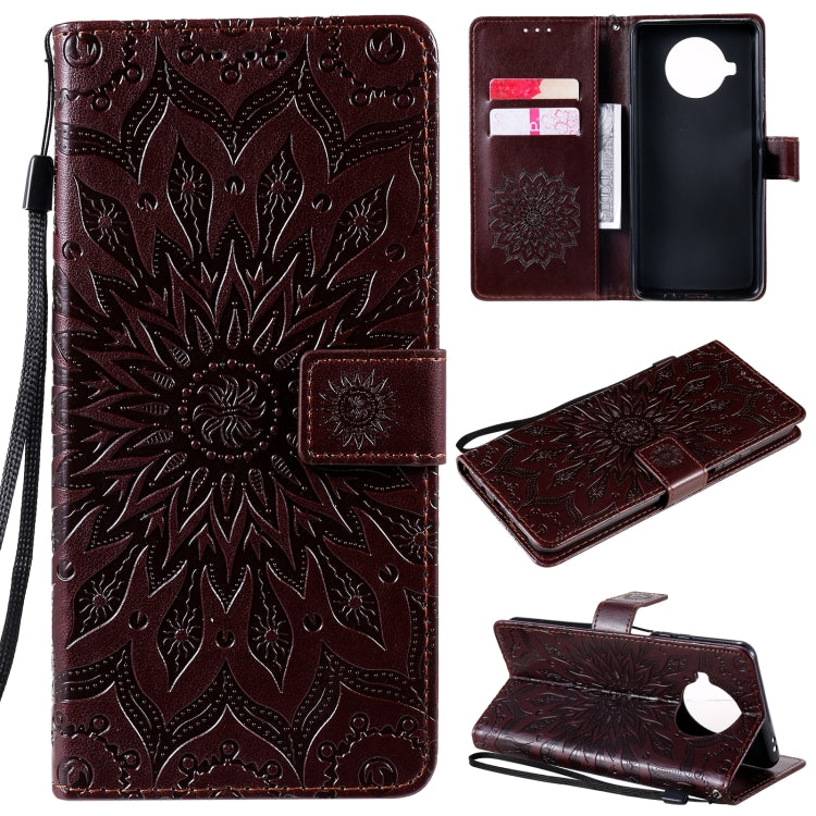 For Xiaomi Mi 10T Lite 5G Sun Embossing Pattern Horizontal Flip Leather Case with Card Slot & Holder & Wallet & Lanyard