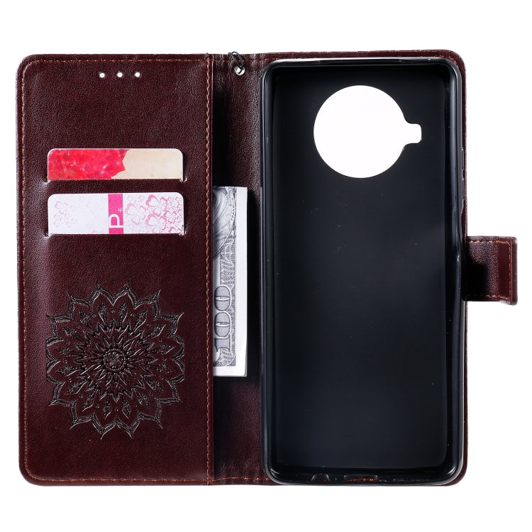 For Xiaomi Mi 10T Lite 5G Sun Embossing Pattern Horizontal Flip Leather Case with Card Slot & Holder & Wallet & Lanyard