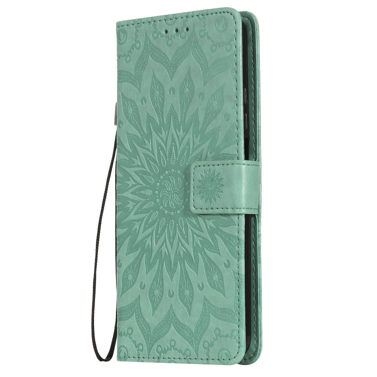 For Xiaomi Mi 10T / 10T Pro Sun Embossing Pattern Horizontal Flip Leather Case with Card Slot & Holder & Wallet & Lanyard