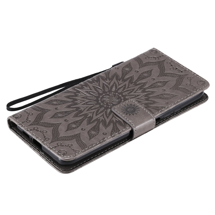 For Xiaomi Mi 10T / 10T Pro Sun Embossing Pattern Horizontal Flip Leather Case with Card Slot & Holder & Wallet & Lanyard