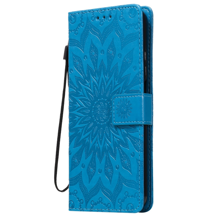 For Xiaomi Mi 10T / 10T Pro Sun Embossing Pattern Horizontal Flip Leather Case with Card Slot & Holder & Wallet & Lanyard