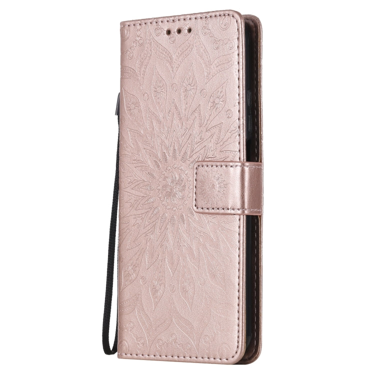 For Xiaomi Mi 10T / 10T Pro Sun Embossing Pattern Horizontal Flip Leather Case with Card Slot & Holder & Wallet & Lanyard