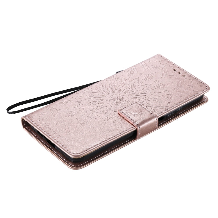 For Xiaomi Mi 10T / 10T Pro Sun Embossing Pattern Horizontal Flip Leather Case with Card Slot & Holder & Wallet & Lanyard