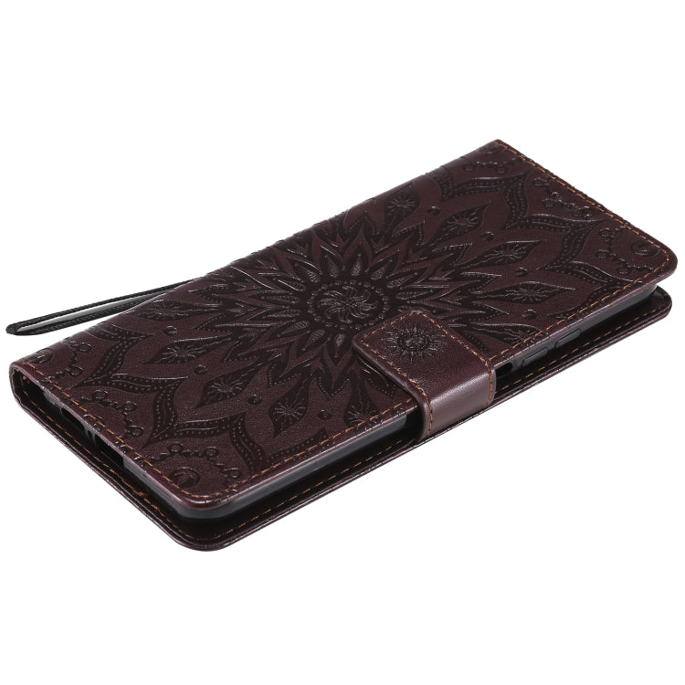 For Xiaomi Mi 10T / 10T Pro Sun Embossing Pattern Horizontal Flip Leather Case with Card Slot & Holder & Wallet & Lanyard