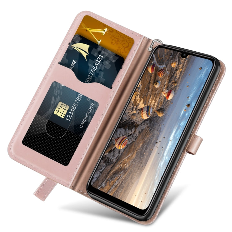 For Huawei P smart 2020 Life of Tree Embossing Pattern Horizontal Flip Leather Case with Holder & Card Slot & Wallet & Photo Frame & Lanyard