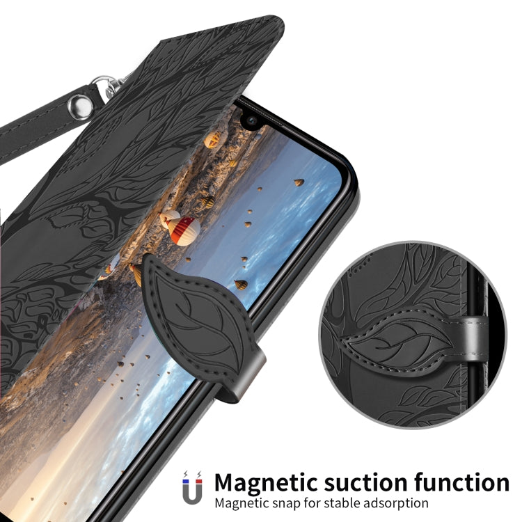 For Huawei P smart 2020 Life of Tree Embossing Pattern Horizontal Flip Leather Case with Holder & Card Slot & Wallet & Photo Frame & Lanyard