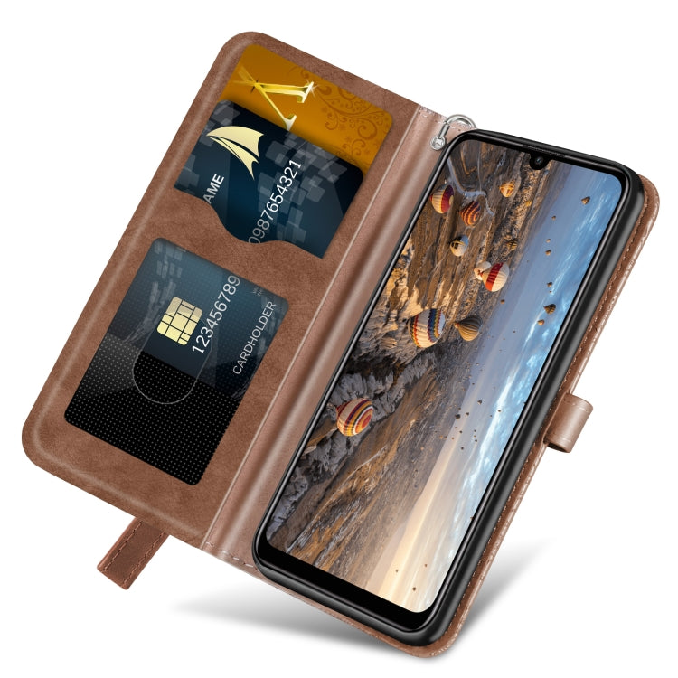 For Huawei P smart 2020 Life of Tree Embossing Pattern Horizontal Flip Leather Case with Holder & Card Slot & Wallet & Photo Frame & Lanyard