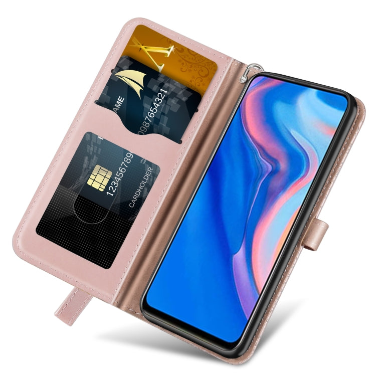 For Huawei P smart Z Life of Tree Embossing Pattern Horizontal Flip Leather Case with Holder & Card Slot & Wallet & Photo Frame & Lanyard