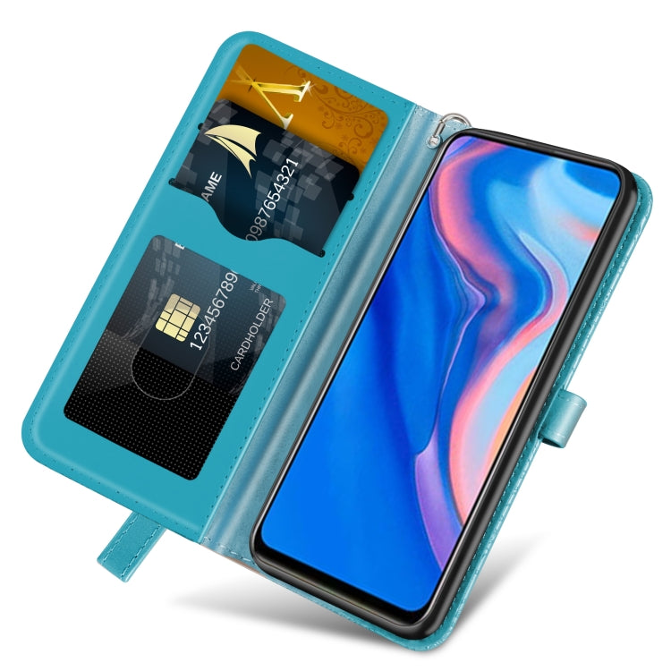 For Huawei P smart Z Life of Tree Embossing Pattern Horizontal Flip Leather Case with Holder & Card Slot & Wallet & Photo Frame & Lanyard
