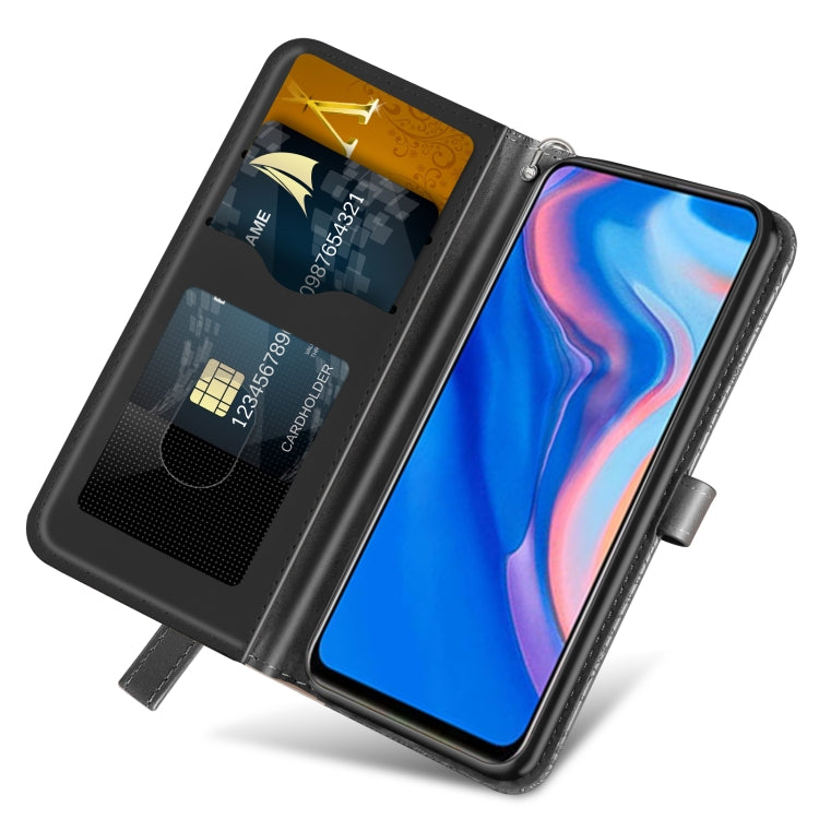 For Huawei P smart Z Life of Tree Embossing Pattern Horizontal Flip Leather Case with Holder & Card Slot & Wallet & Photo Frame & Lanyard