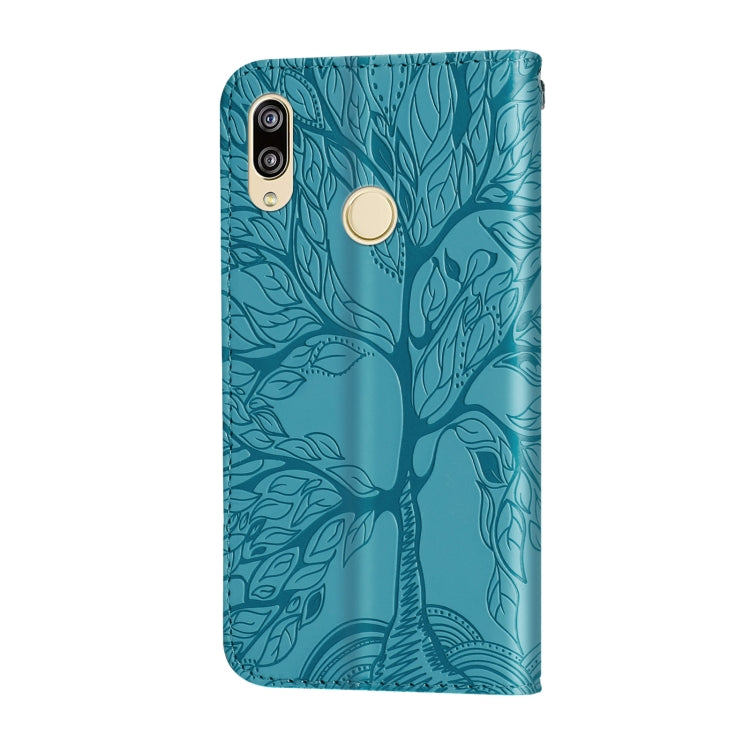 For Huawei P20 Lite Life of Tree Embossing Pattern Horizontal Flip Leather Case with Holder & Card Slot & Wallet & Photo Frame & Lanyard