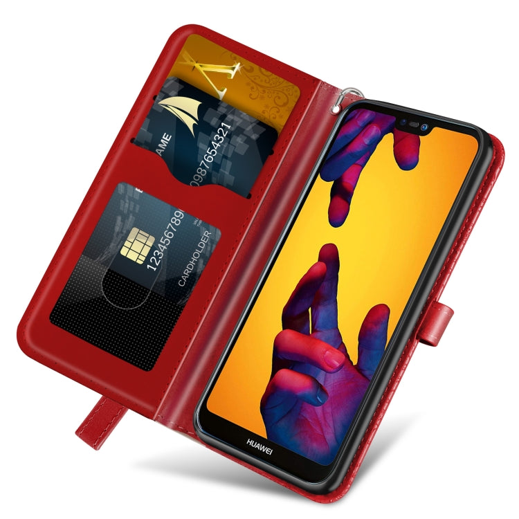 For Huawei P20 Lite Life of Tree Embossing Pattern Horizontal Flip Leather Case with Holder & Card Slot & Wallet & Photo Frame & Lanyard