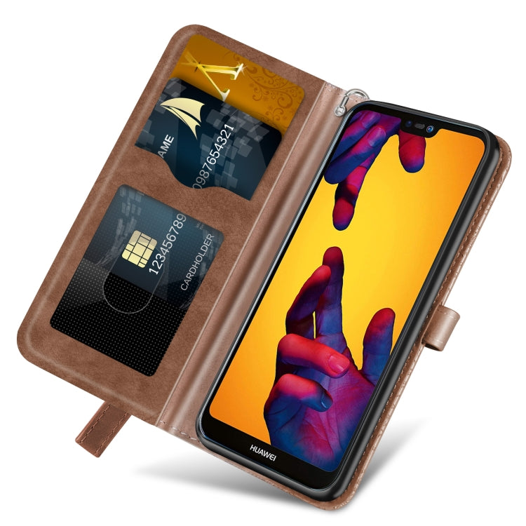 For Huawei P20 Lite Life of Tree Embossing Pattern Horizontal Flip Leather Case with Holder & Card Slot & Wallet & Photo Frame & Lanyard
