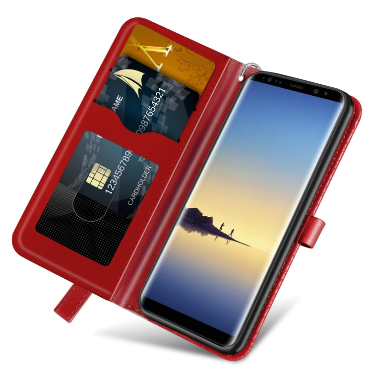 For Samsung Galaxy Note8 Life of Tree Embossing Pattern Horizontal Flip Leather Case with Holder & Card Slot & Wallet & Photo Frame & Lanyard