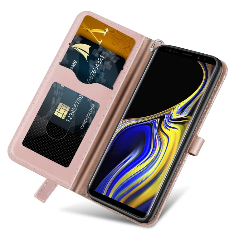 For Samsung Galaxy Note9 Life of Tree Embossing Pattern Horizontal Flip Leather Case with Holder & Card Slot & Wallet & Photo Frame & Lanyard