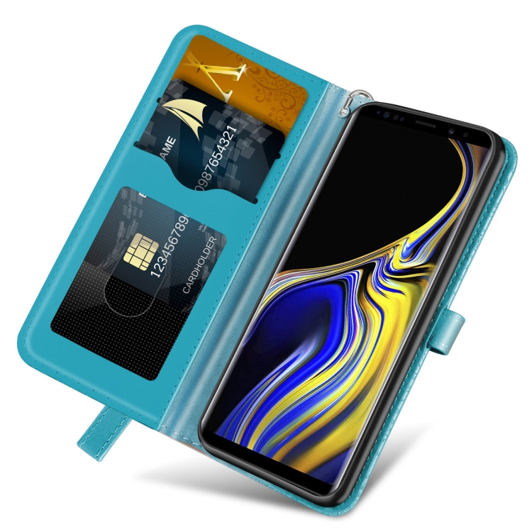 For Samsung Galaxy Note9 Life of Tree Embossing Pattern Horizontal Flip Leather Case with Holder & Card Slot & Wallet & Photo Frame & Lanyard