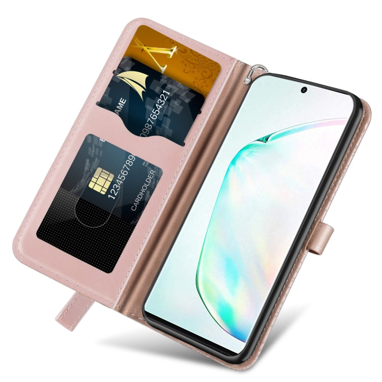 For Samsung Galaxy Note10+ Life of Tree Embossing Pattern Horizontal Flip Leather Case with Holder & Card Slot & Wallet & Photo Frame & Lanyard