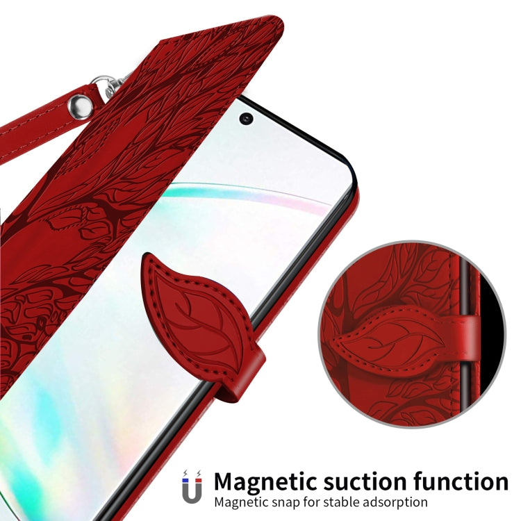 For Samsung Galaxy Note20 Ultra Life of Tree Embossing Pattern Horizontal Flip Leather Case with Holder & Card Slot & Wallet & Photo Frame & Lanyard