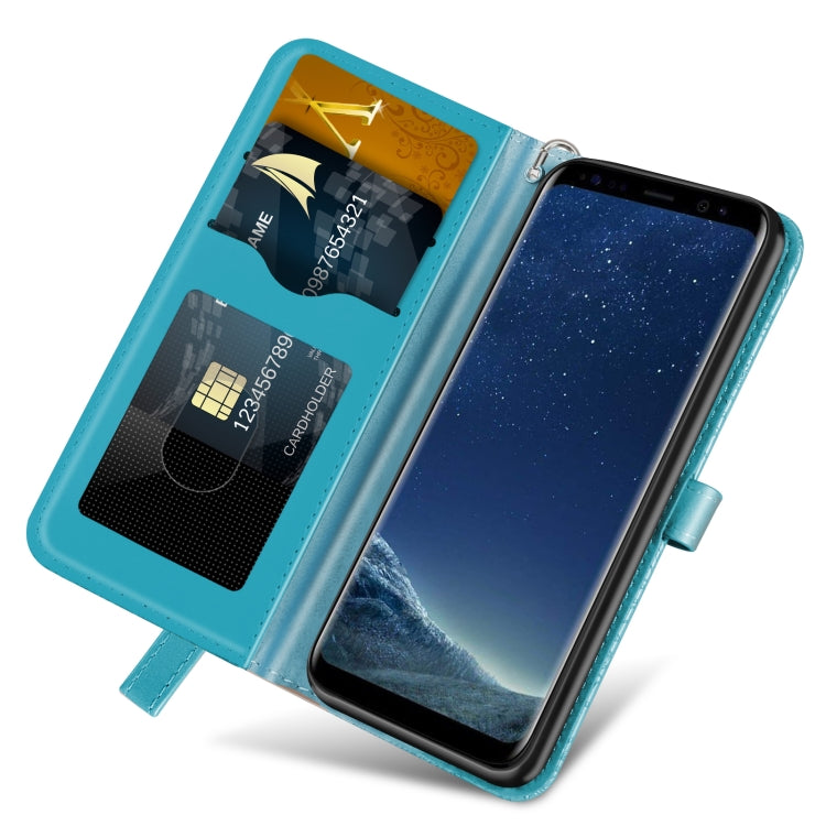 For Samsung Galaxy S8+ Life of Tree Embossing Pattern Horizontal Flip Leather Case with Holder & Card Slot & Wallet & Photo Frame & Lanyard
