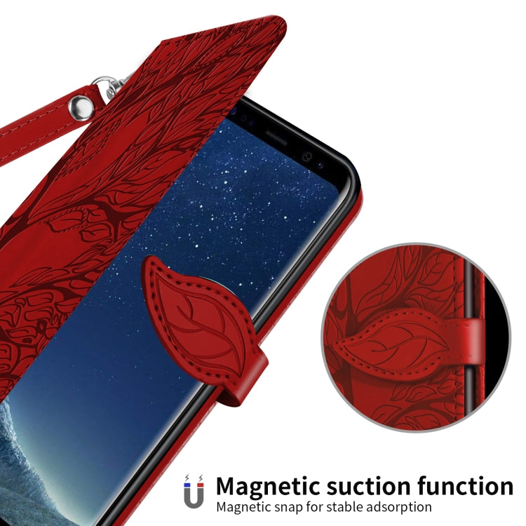 For Samsung Galaxy S8+ Life of Tree Embossing Pattern Horizontal Flip Leather Case with Holder & Card Slot & Wallet & Photo Frame & Lanyard