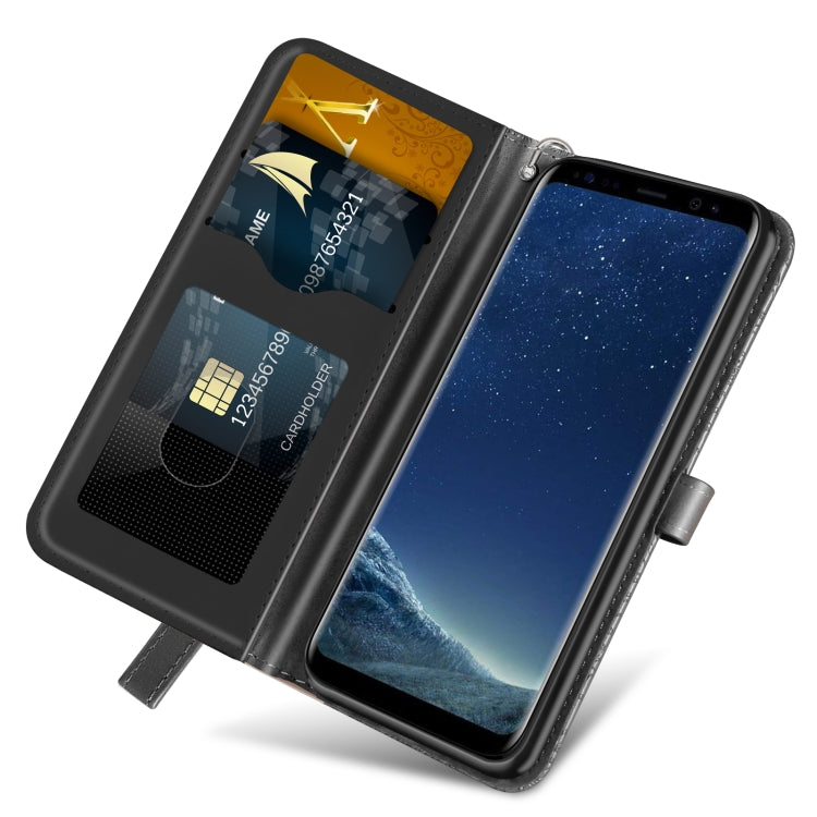 For Samsung Galaxy S8+ Life of Tree Embossing Pattern Horizontal Flip Leather Case with Holder & Card Slot & Wallet & Photo Frame & Lanyard