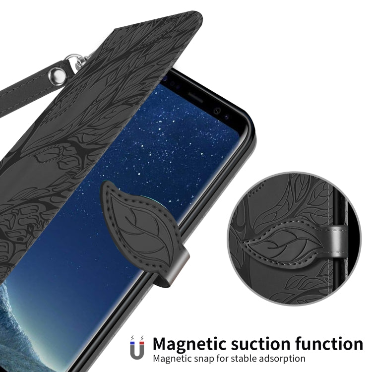 For Samsung Galaxy S8+ Life of Tree Embossing Pattern Horizontal Flip Leather Case with Holder & Card Slot & Wallet & Photo Frame & Lanyard