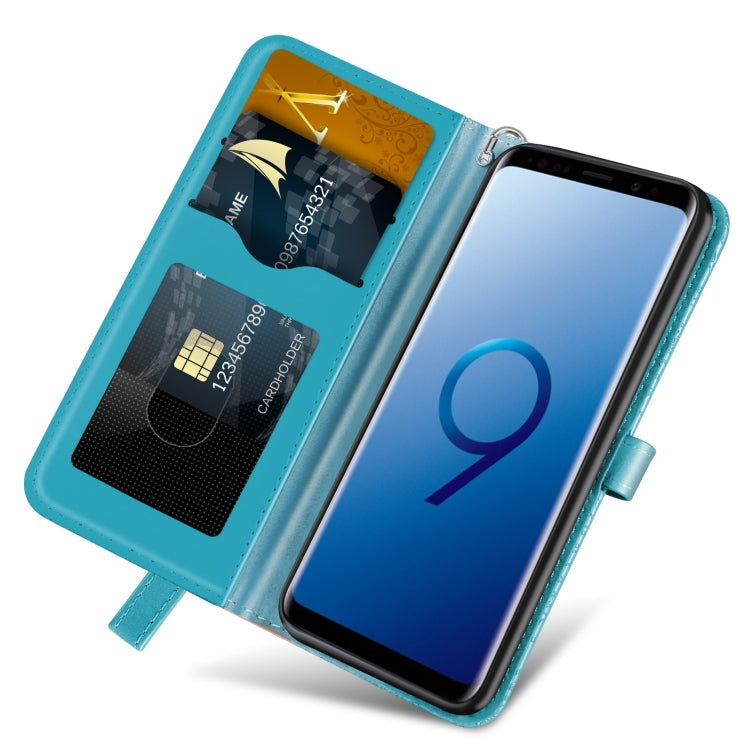For Samsung Galaxy S9+ Life of Tree Embossing Pattern Horizontal Flip Leather Case with Holder & Card Slot & Wallet & Photo Frame & Lanyard