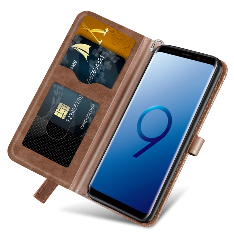 For Samsung Galaxy S9+ Life of Tree Embossing Pattern Horizontal Flip Leather Case with Holder & Card Slot & Wallet & Photo Frame & Lanyard