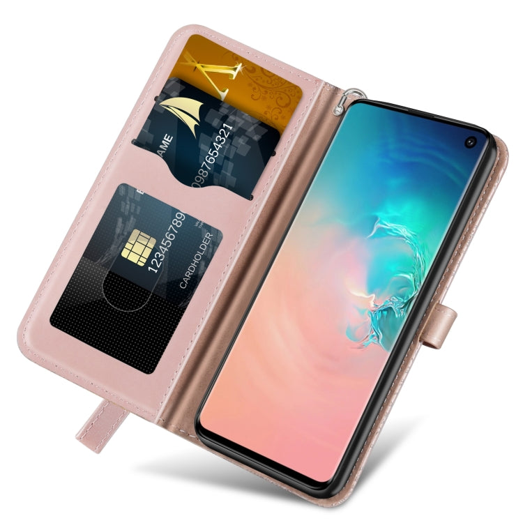 For Samsung Galaxy S10+ Life of Tree Embossing Pattern Horizontal Flip Leather Case with Holder & Card Slot & Wallet & Photo Frame & Lanyard