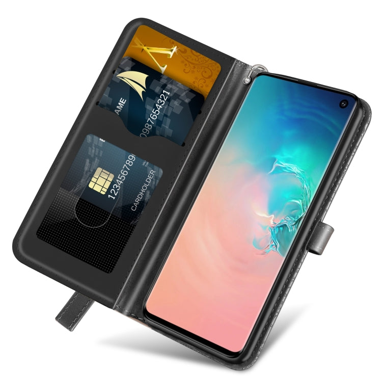For Samsung Galaxy S10+ Life of Tree Embossing Pattern Horizontal Flip Leather Case with Holder & Card Slot & Wallet & Photo Frame & Lanyard