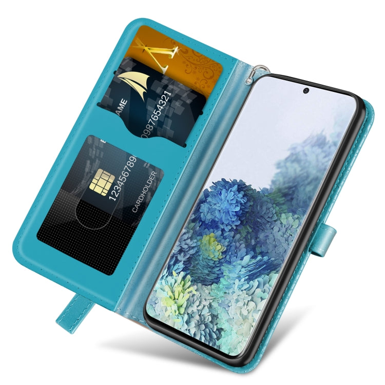 For Samsung Galaxy S20 Life of Tree Embossing Pattern Horizontal Flip Leather Case with Holder & Card Slot & Wallet & Photo Frame & Lanyard