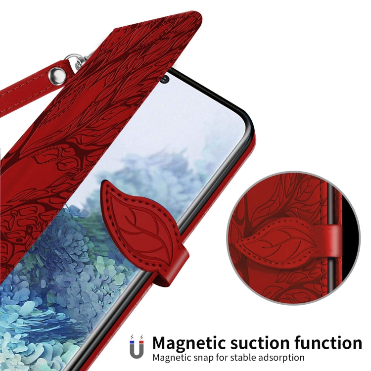 For Samsung Galaxy S20 Life of Tree Embossing Pattern Horizontal Flip Leather Case with Holder & Card Slot & Wallet & Photo Frame & Lanyard