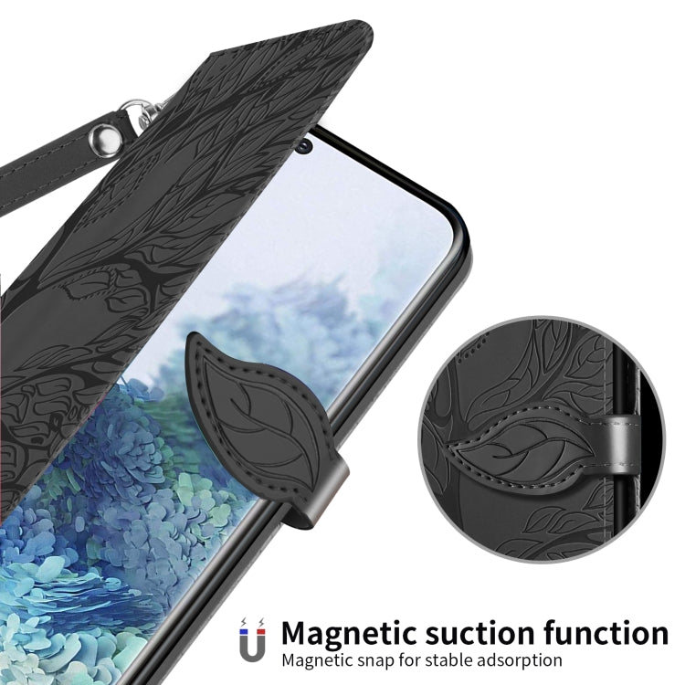For Samsung Galaxy S20+ Life of Tree Embossing Pattern Horizontal Flip Leather Case with Holder & Card Slot & Wallet & Photo Frame & Lanyard