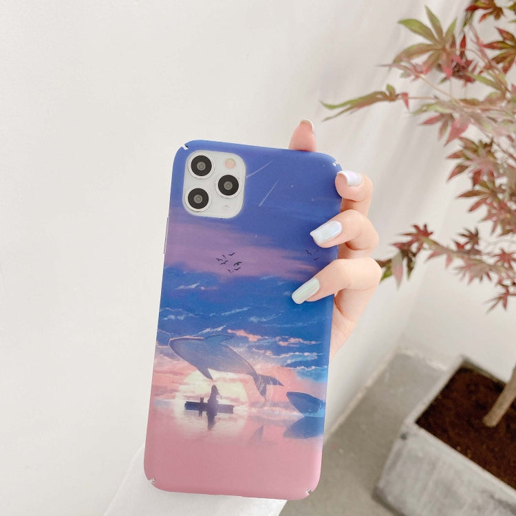 For iPhone 12 mini Water Stick Style Hard Protective Cas