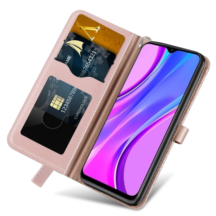 For Xiaomi Redmi 9 Life of Tree Embossing Pattern Horizontal Flip Leather Case with Holder & Card Slot & Wallet & Photo Frame & Lanyard