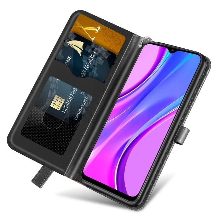 For Xiaomi Redmi 9 Life of Tree Embossing Pattern Horizontal Flip Leather Case with Holder & Card Slot & Wallet & Photo Frame & Lanyard