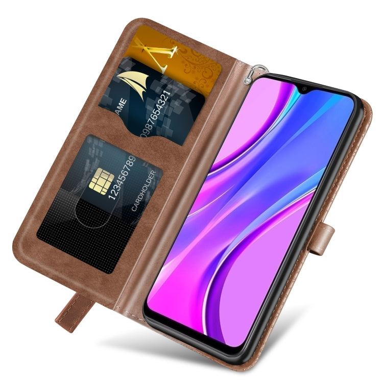 For Xiaomi Redmi 9 Life of Tree Embossing Pattern Horizontal Flip Leather Case with Holder & Card Slot & Wallet & Photo Frame & Lanyard