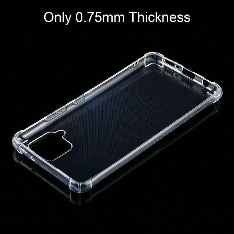 For Samsung Galaxy A42 5G Four-Corner Shockproof Ultra-thin TPU Case(Transparent)