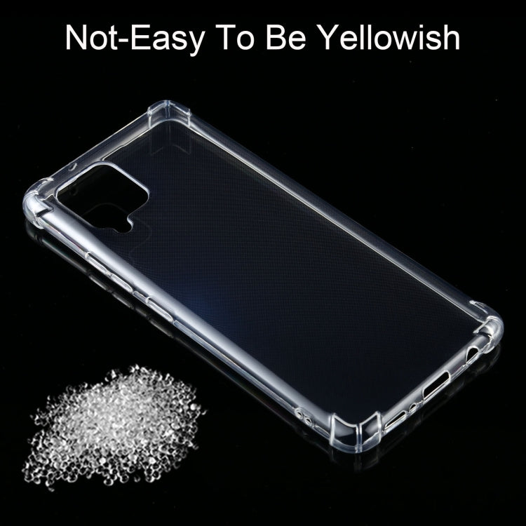 For Samsung Galaxy A42 5G Four-Corner Shockproof Ultra-thin TPU Case(Transparent)