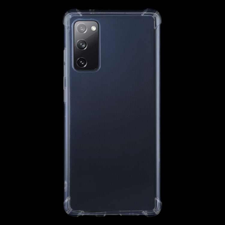 For Samsung Galaxy S20 FE Four-Corner Shockproof Ultra-thin TPU Case(Transparent)