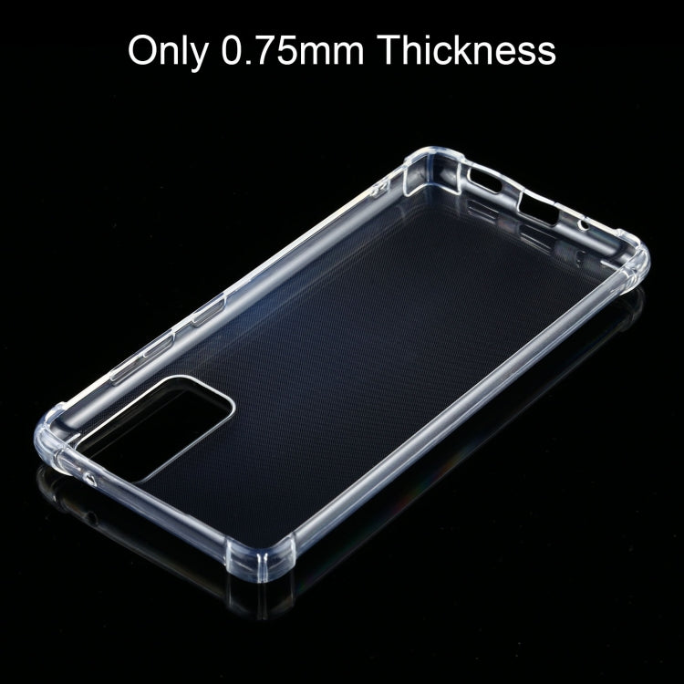 For Samsung Galaxy S20 FE Four-Corner Shockproof Ultra-thin TPU Case(Transparent)