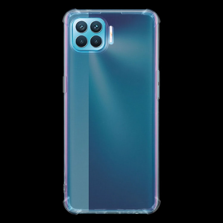For OPPO F17 Pro / A93 / Reno4 Lite / RenoF Four-Corner Shockproof Ultra-thin TPU Case(Transparent)