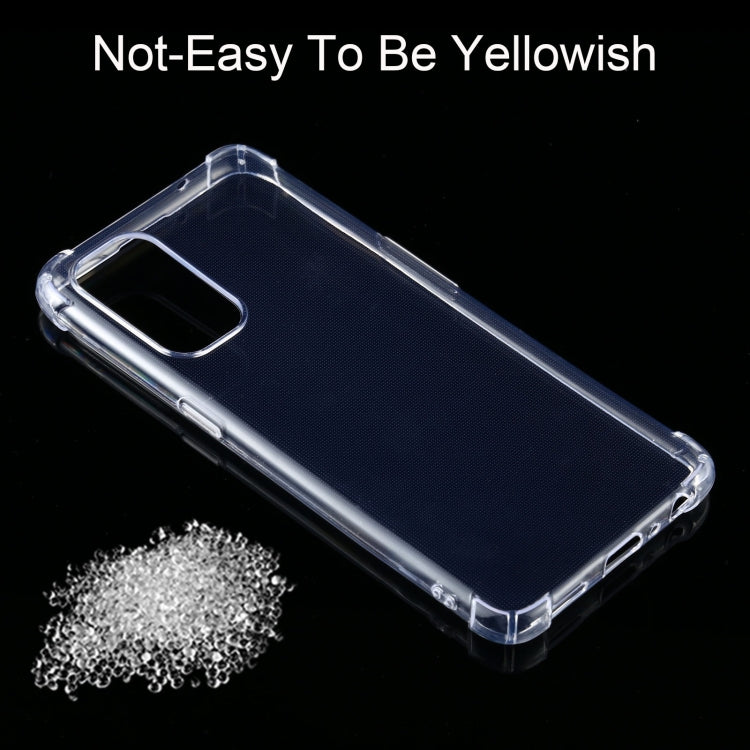 For OPPO Reno5 5G Four-Corner Shockproof Ultra-thin TPU Case(Transparent)