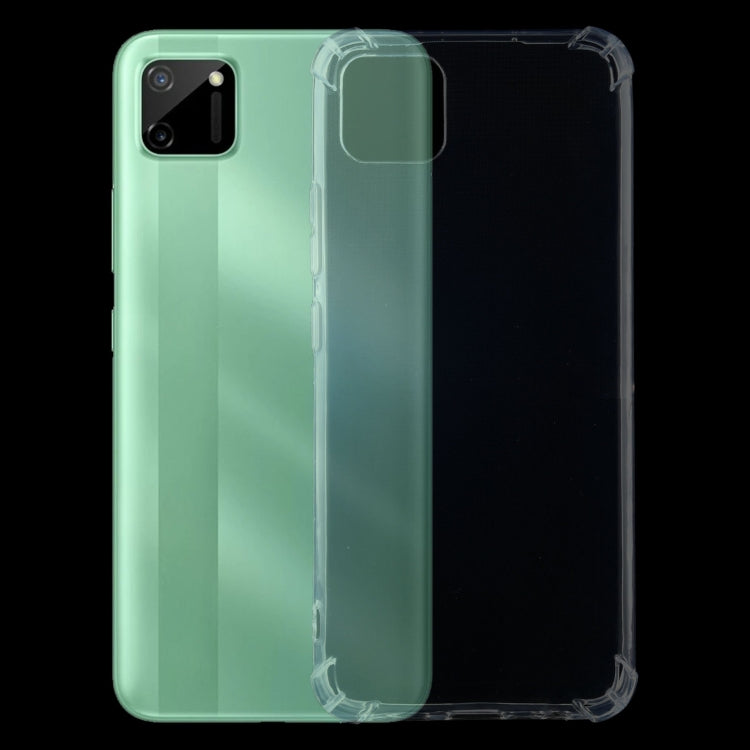 For OPPO Realme C11 Four-Corner Shockproof Ultra-thin TPU Case(Transparent)