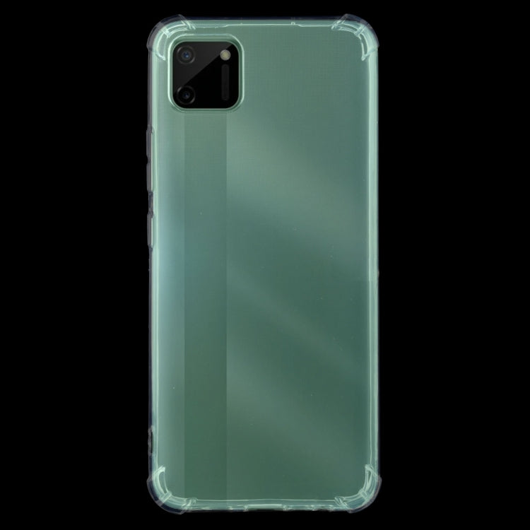 For OPPO Realme C11 Four-Corner Shockproof Ultra-thin TPU Case(Transparent)