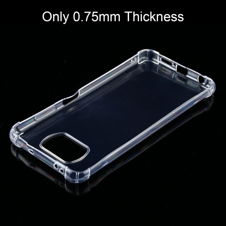 For Xiaomi Poco X3 Four-Corner Shockproof Ultra-thin TPU Case(Transparent)